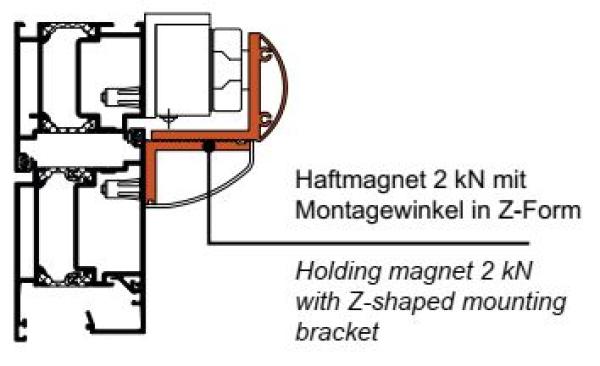 Haftmagnet Z-Form 2 KN 239455